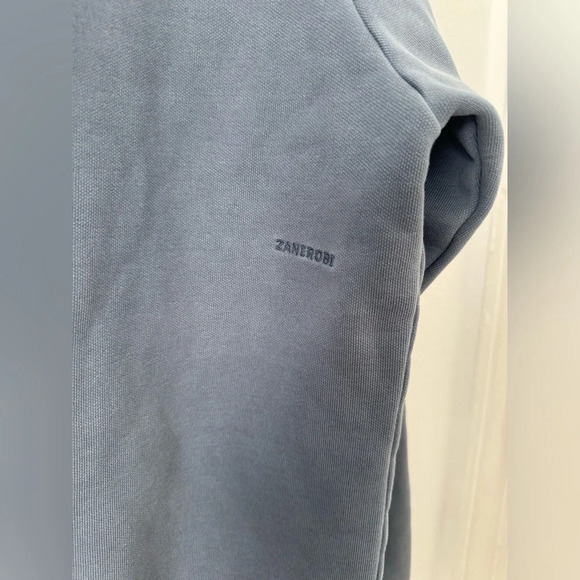 Zanerobe Mens Field Lowgo Raglan Crew Sweat Shirt Chalk Blue NWT Size Small - Picture 3 of 9